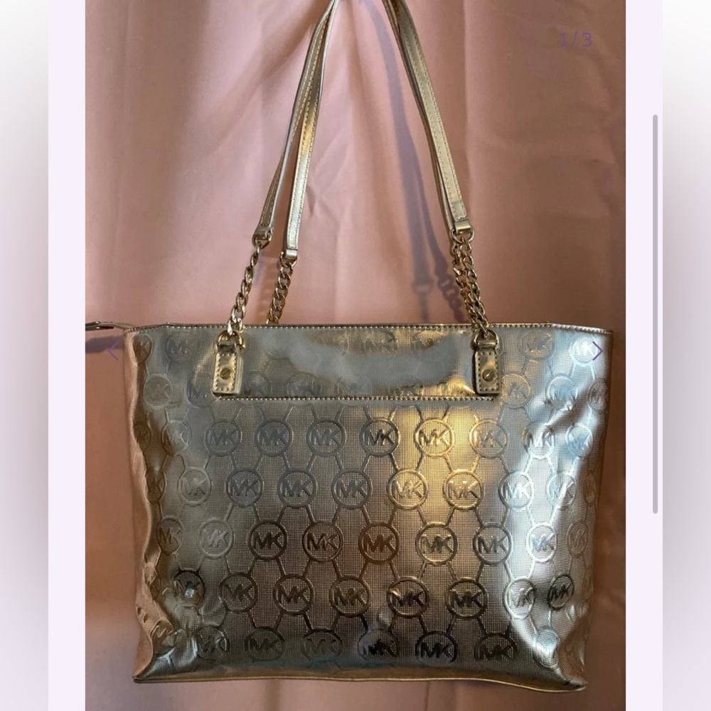Michael Kors Gold Shoulder Bag